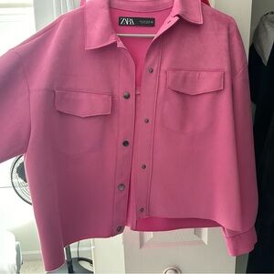 Zara Vibrant Pink Overshirt